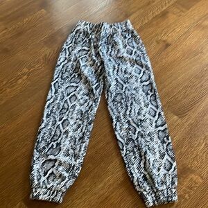Culpos & Inc Snake Print Sweatpants Sz- XS